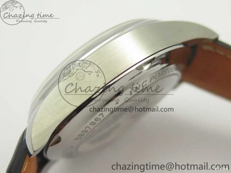 MIROTIME 0110 Portugieser Chrono  42 IW390403 ZF 1:1 Best Edition White Dial Blue Hand on Black Leather Strap A WellDesigned 7190